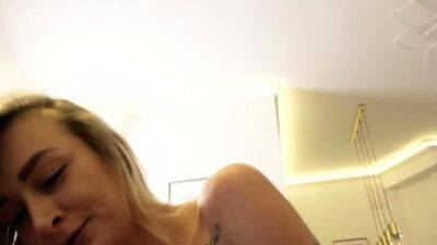 Amateur blondes pov blowjob and hardcore fun with lucky dude - drtuber.com