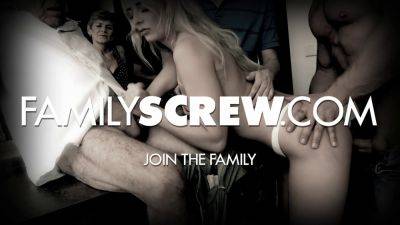 Tabitha, Bella & Nensi are all in for a hardcore pussy pounding at FamilyScrew - sexu.com