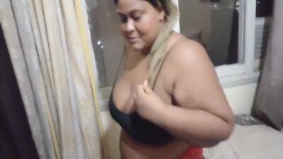 Stepmother Asked Her Stepson To Take Some Sensual Pictures Of Her He Cannot Resist And Gets Hard And Fucks Her Big Puss - hotmovs.com - Brazil