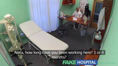 Slim patient begs for a hard dick after catching doctor's boner in fakehospital POV - sexu.com