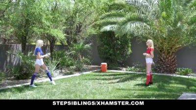 Charlotte Sins - Kenna James - Charlotte Sins & Kenna James team up to try out for football and get fucked hard - sexu.com