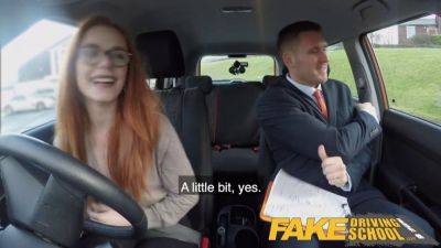 Ella Hughes fails her driving test on purpose and gets punished with a hard fuck - sexu.com - Britain