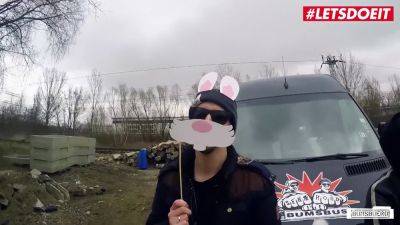 Anny - Anny Aurora's petite frame takes a hard pounding in a bus ride - Easter Bunny style! - sexu.com - Germany