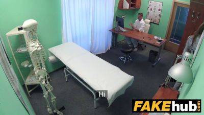 Czech Reality Check: Sexy Reporter gets to the point with a POV blowjob and hard fuck in Fake Hospital clinic - sexu.com - Czech Republic
