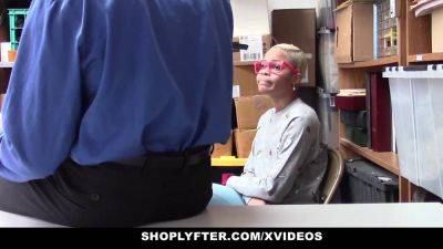 Faye - Arie Faye caught stealing and fucked hard by LP officer in a shop - sexu.com