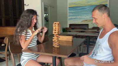 Girl Lost Her Anal In A Jenga Game And Was Fucked Hard In The Ass - upornia.com