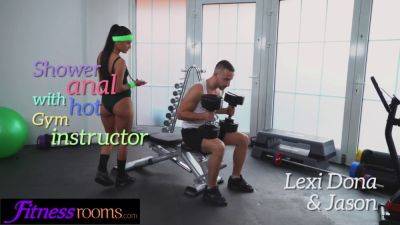 Lexi Dona - Lexi Dona, the tight Czech gym instructor, gets her tight ass drilled hard by a big cock - sexu.com - Czech Republic
