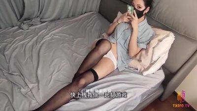 Cute Asian Wife With Hot Stockings Sucking The Big Cock And Got Her Wet Pussy Fucked So Hard - upornia.com