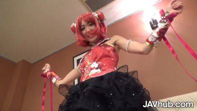 Petite Japanese cosplay girl Rabu Saotome gets nailed hard in HD - sexu.com - Japan
