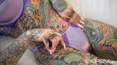 Tattooed Babe Tiger Lilly Sucking Hard Dick Before Pounding - txxx.com