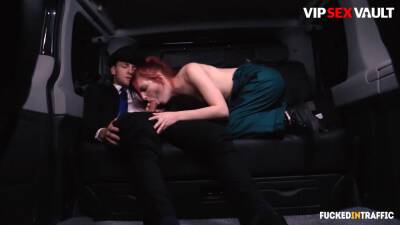 (Vanessa Shelby, Matt Ice) - Hardcore Car Sex With Naughty Redhead And Her Horny Driver - sexu.com